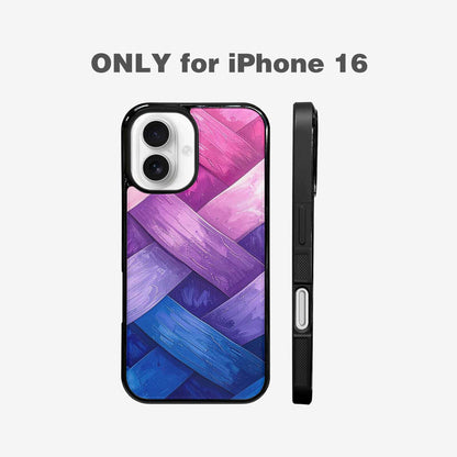iPhone 16 Case — Bisexual Flag Color Theme Small Rainbow, Custom Phone Case