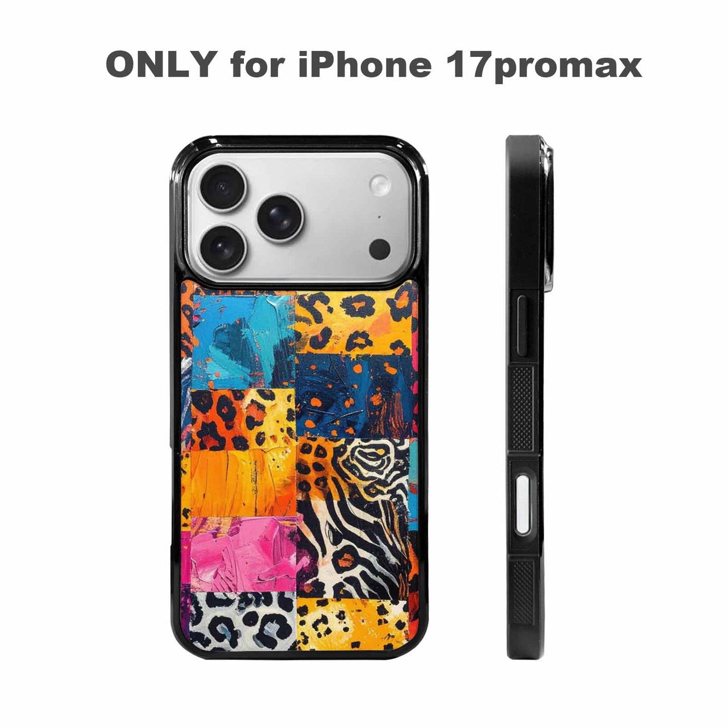 iPhone 17 Pro Max Case — Full Color Vibrant Animal Print, Custom Designed Case Cover