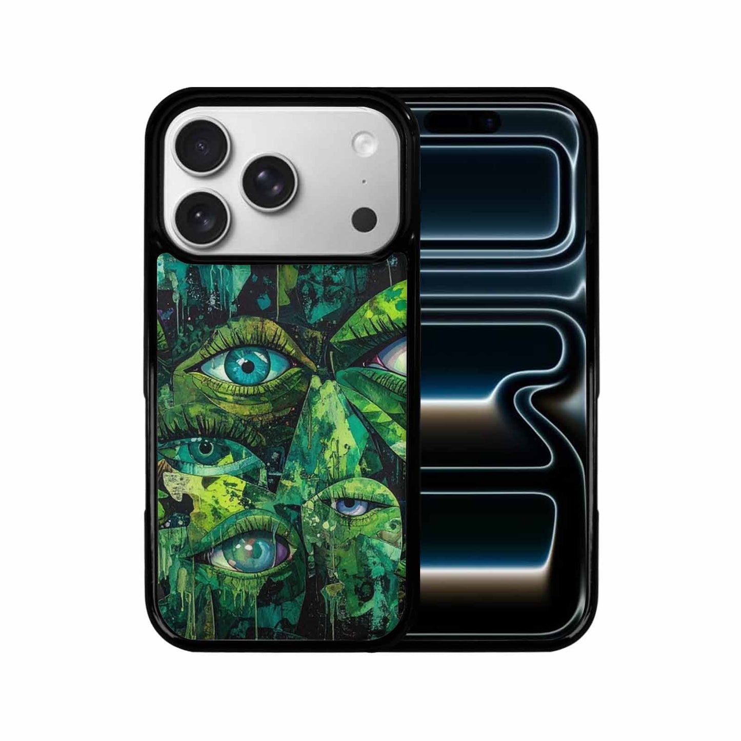 iPhone 17 Pro Case — Seamless Repeating Pattern Of Overlapping Cartoon, Custom Print Case Cover