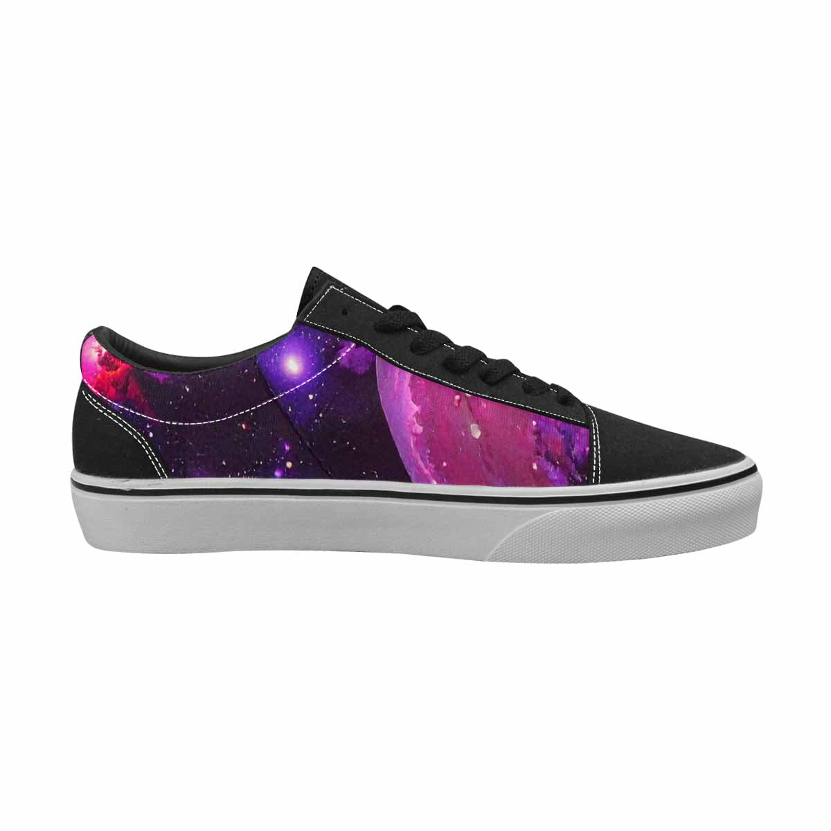 WOMEN'S Galaxy Nebula Galaxy Nebula Lace-Up Canvas Melting Art Sneakers