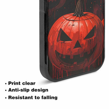 iPhone 15 Case — Bloody Pumpkin Face Custom, Personalized Phone Case