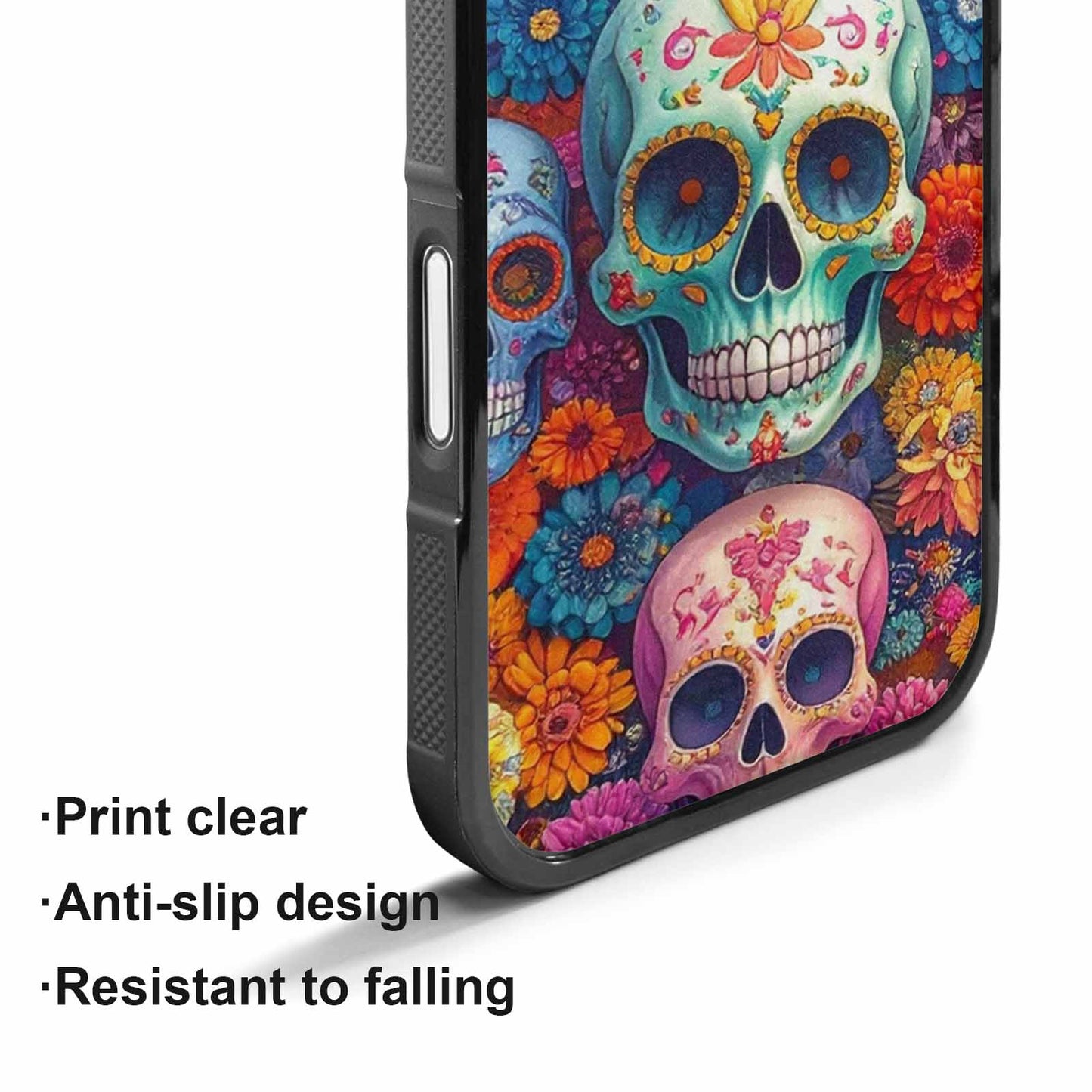 iPhone 17 Case — Ornate Candy Color Skull Gothic Skulls, Personalized Phone Case