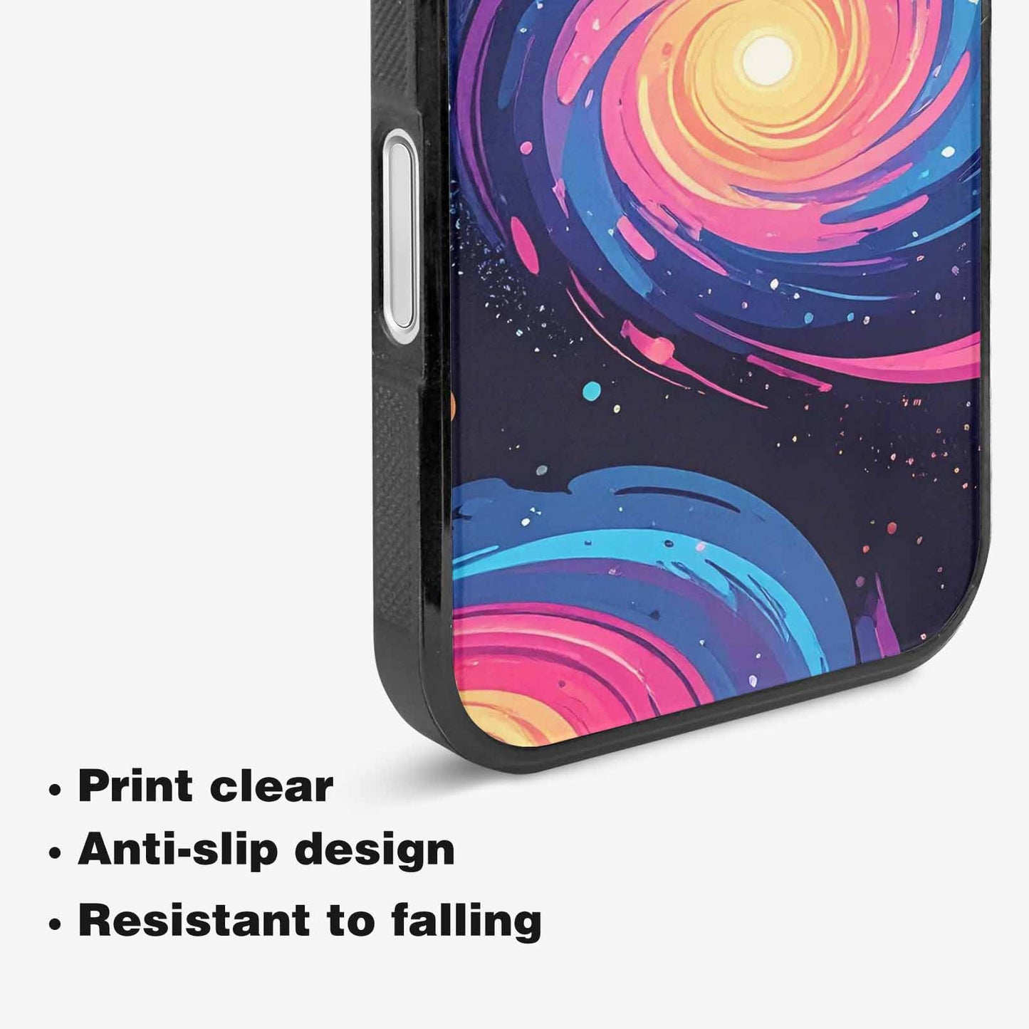iPhone 16 Case — Love Wins Galaxy Seamless Pattern Vibrant, Custom Designed Case Cover