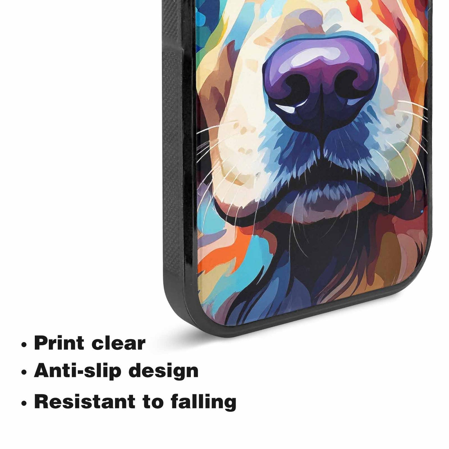 iPhone 15 Case — Golden Retriever Watercolor Art Pattern, Custom Phone Case