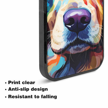iPhone 15 Case — Golden Retriever Watercolor Art Pattern, Custom Phone Case