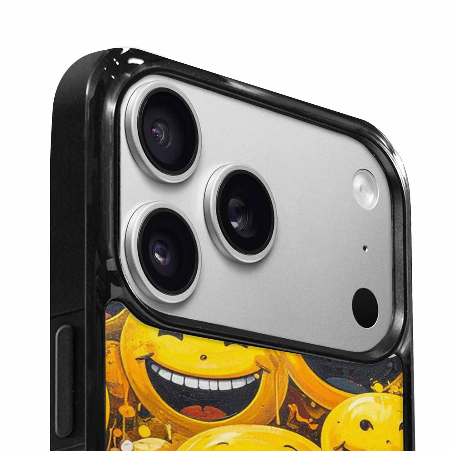 iPhone 17 Pro Case — Melting Moon Smiley Yellow Version Original, Custom Made Phone Cover