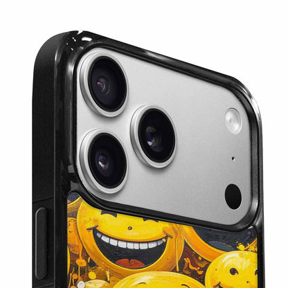 iPhone 17 Pro Case — Melting Moon Smiley Yellow Version Original, Custom Made Phone Cover