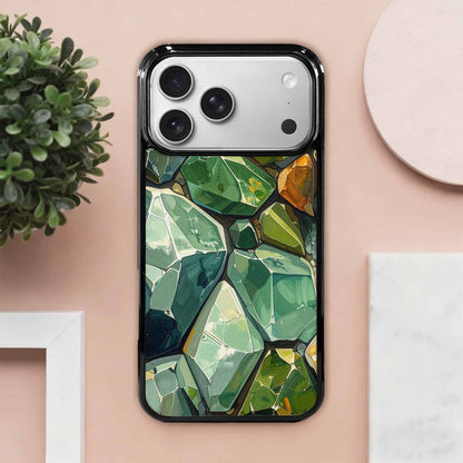 iPhone 17 Pro Max Case — Glossy Reptile Crystal Original Art, Custom Made Phone Cover