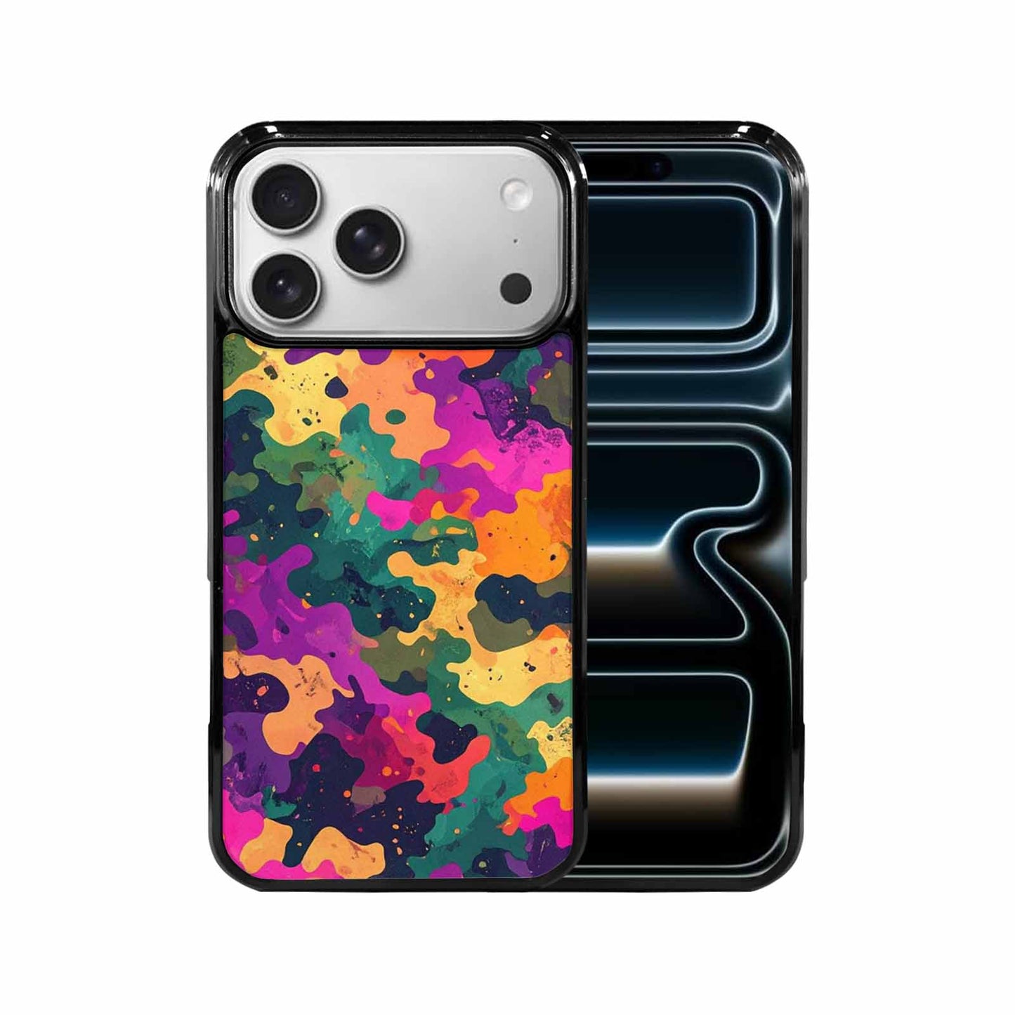 iPhone 17 Pro Max Case — Small Military Camouflage Blotch Camo, Original Design Phone Case