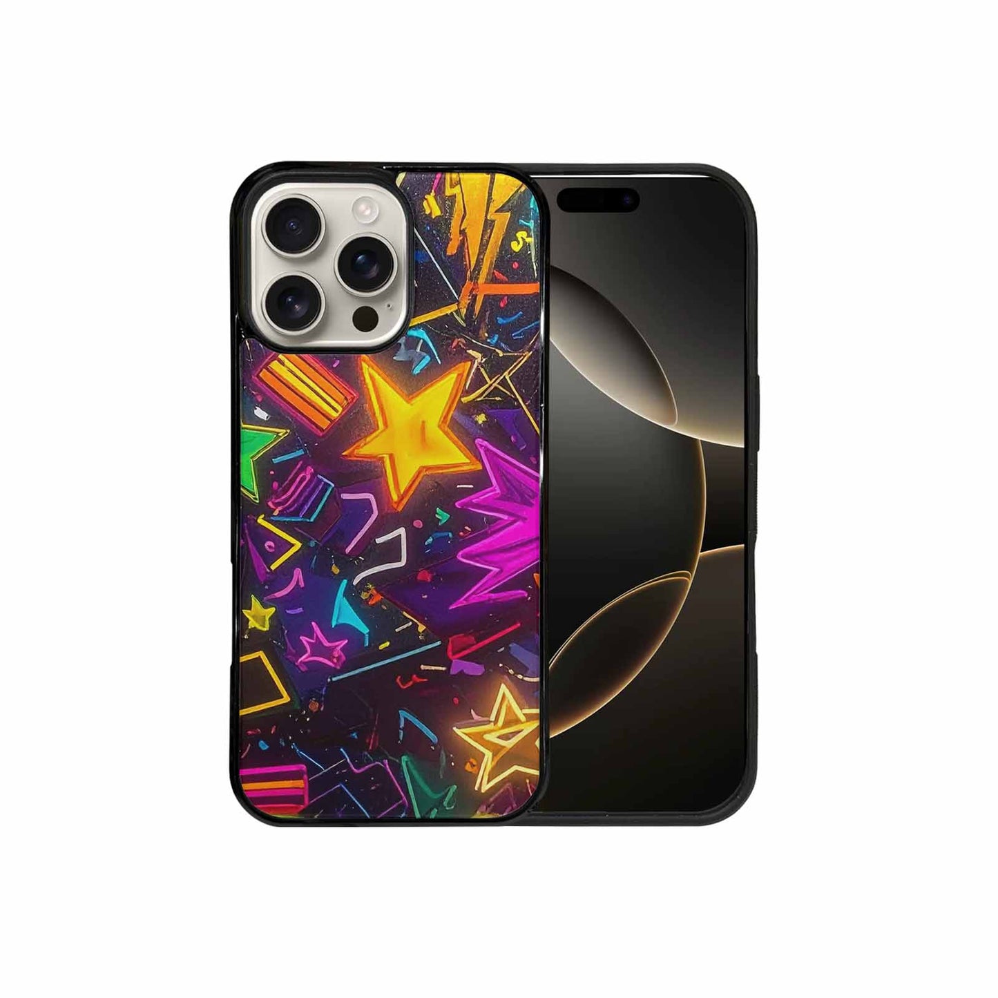 iPhone 16 Pro Max Case — 80s Retro Motif 80s Retro Motifs, Custom Print Case Cover