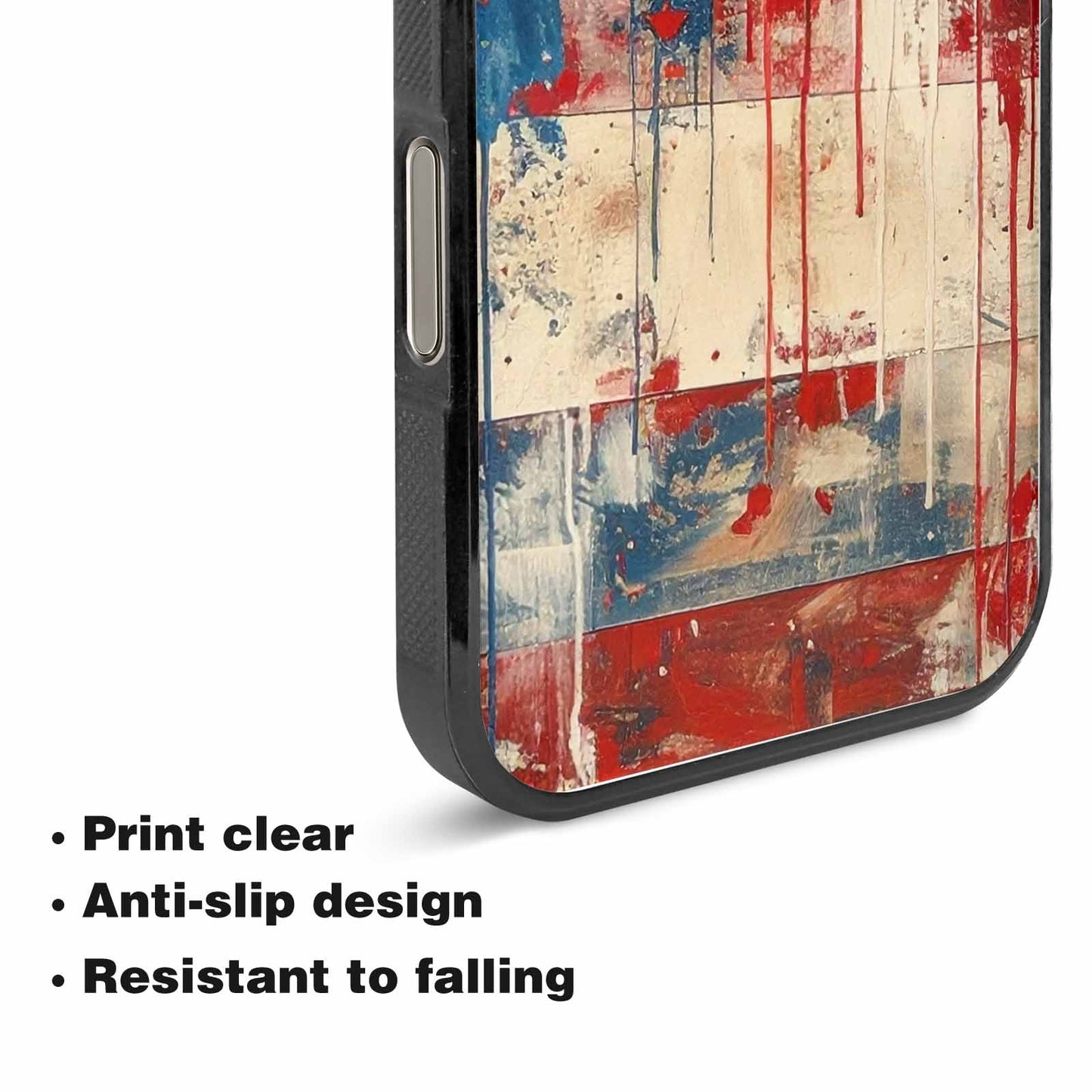 iPhone 15 Pro Max Case — Patriotic Stars And Stripes American Stars, Original Design Phone Case