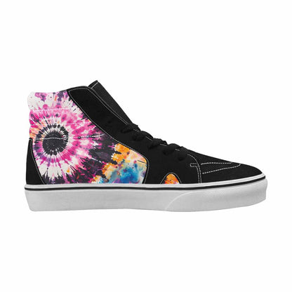 MEN'S Tie High Top Canvas Melting Art Custom Sneakers