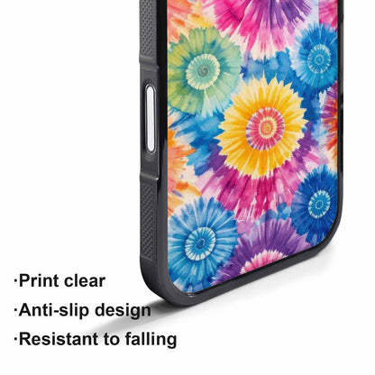 iPhone 17 Pro Case — Small Tie Dye Swirl Pattern Tie, Personalized Phone Case