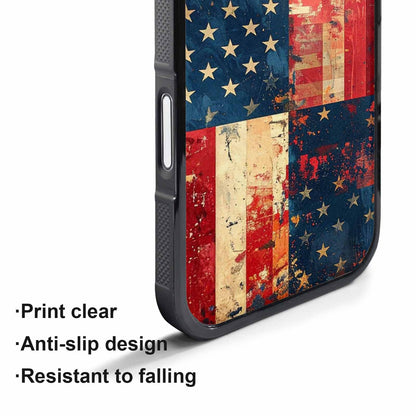 iPhone 17 Air Case — Small American Flag Stars And Galaxy, Custom Printed Phone Case