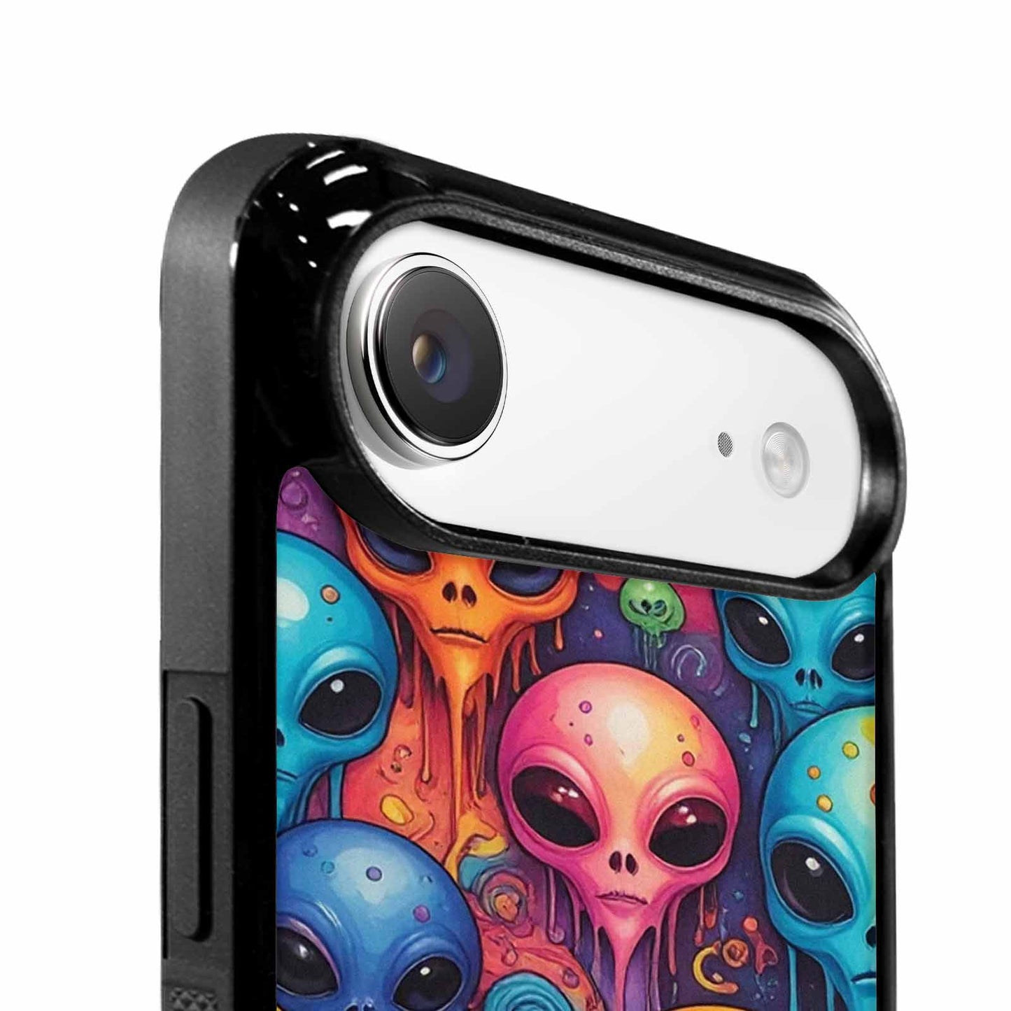 iPhone 17 Air Case — Melting Aliens Pattern Hundreds Of Alien, Unique Phone Case Design