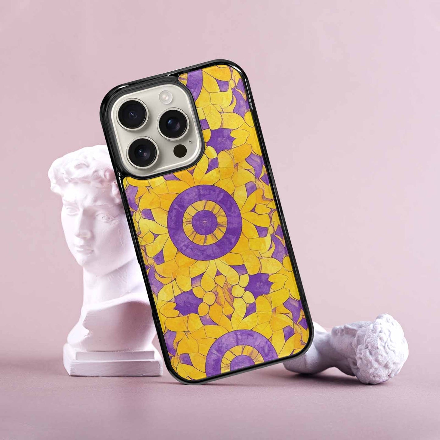 iPhone 16 Pro Case — Intersex Flag Color Theme Small Rainbow, Customized Protective Case