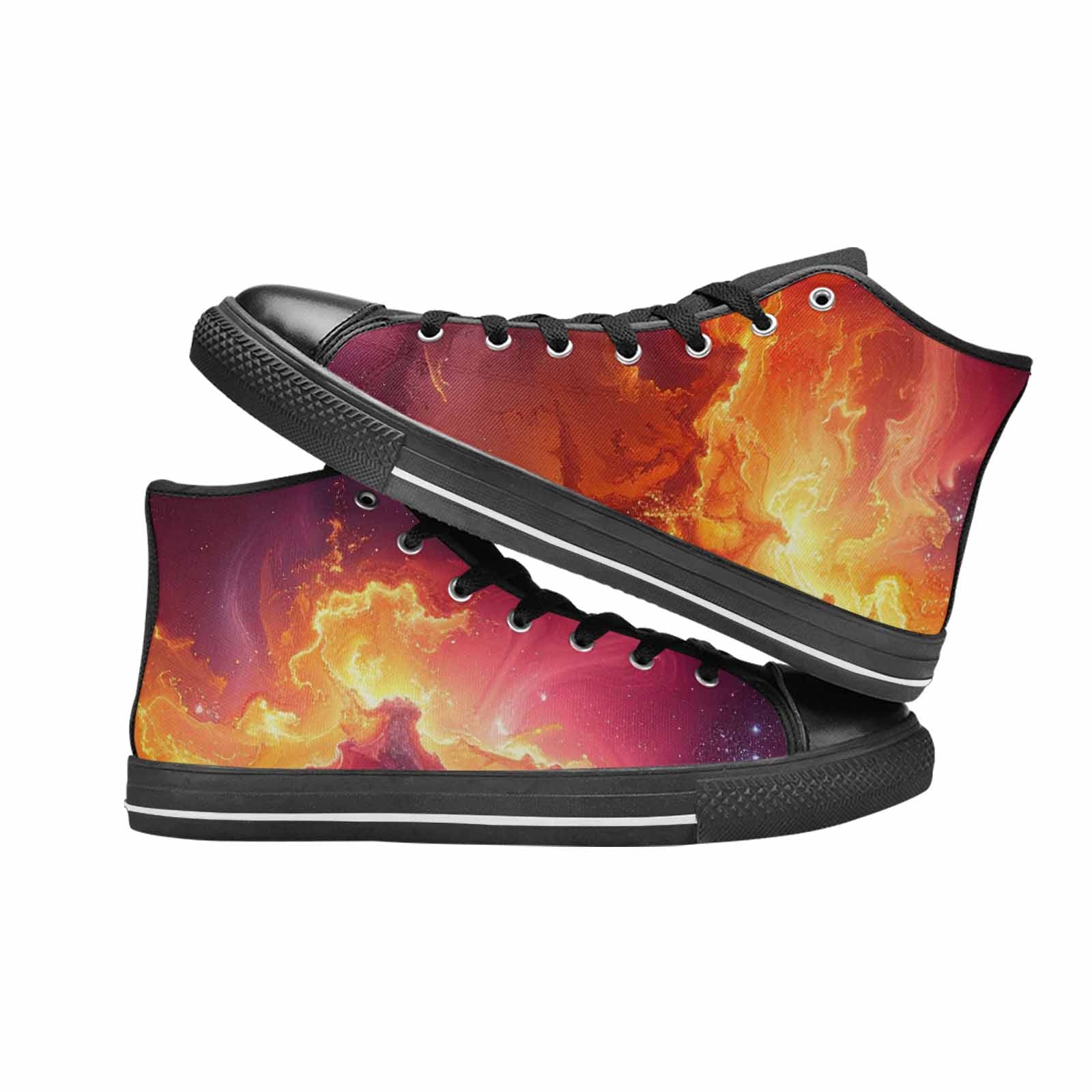 MEN'S Galaxy Art - High Top Canvas Surreal Custom Shoes
