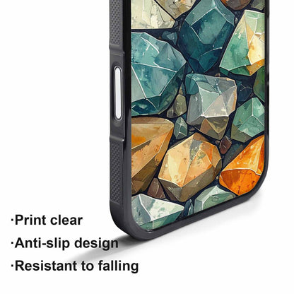 iPhone 17 Air Case — Glossy Reptile Crystal Shard Original Art, Custom Print Case Cover