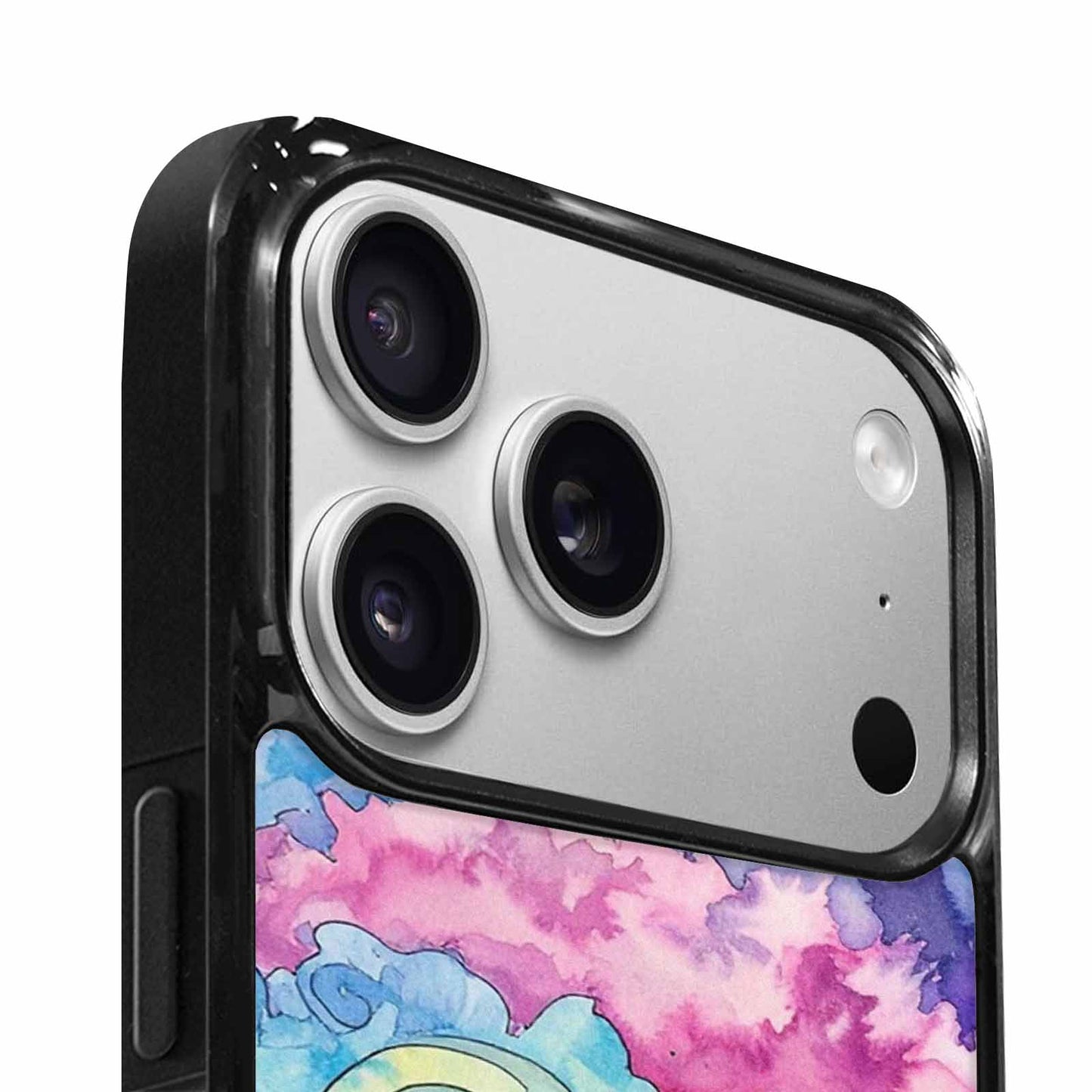 iPhone 17 Pro Max Case — Tie Dye Swirls (black Tie Dye, Custom Art Phone Cover
