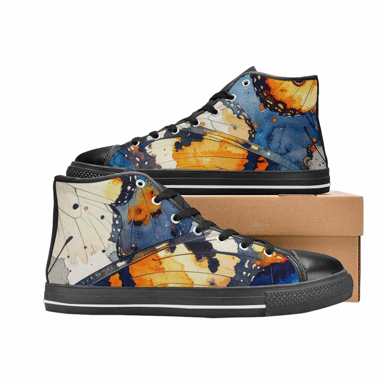 MEN'S Butterfly Wing High Top Canvas Y2K Custom Shoes