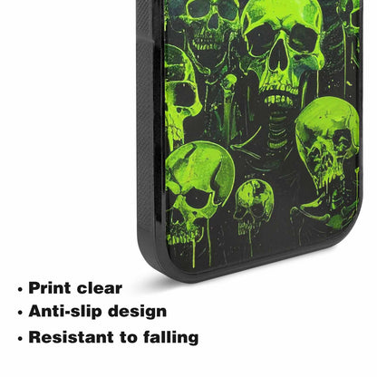 iPhone 15 Plus Case — Skeletons Neon Green Glowskele Ou7 Personalized, Customized Protective Case