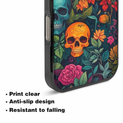 iPhone 16 Pro Case — Skulls Botanicalskulls Pattern B2f Personalized Phone, Custom Phone Case