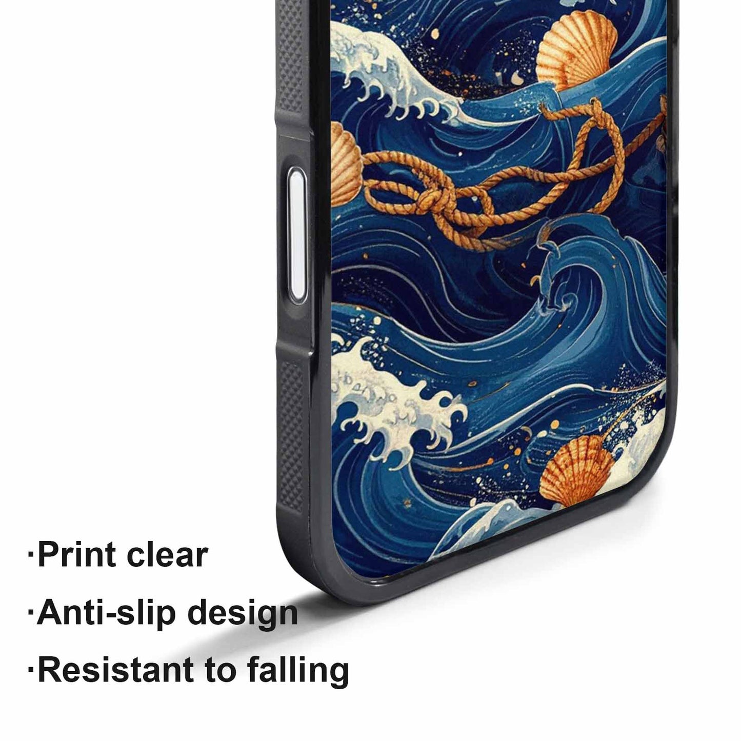 iPhone 17 Pro Case — Small Ocean Wave Pattern Randomly Original, Original Design Phone Case