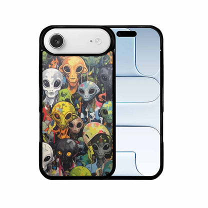 iPhone 17 Air Case — Aliens Camo Aliens Pattern Hundreds Alien, Custom Phone Case