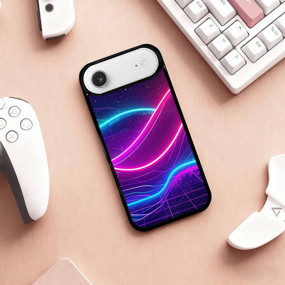 iPhone 17 Air Case — Neon Cartoon Art Pattern Retro Vintage, Custom Printed Phone Case