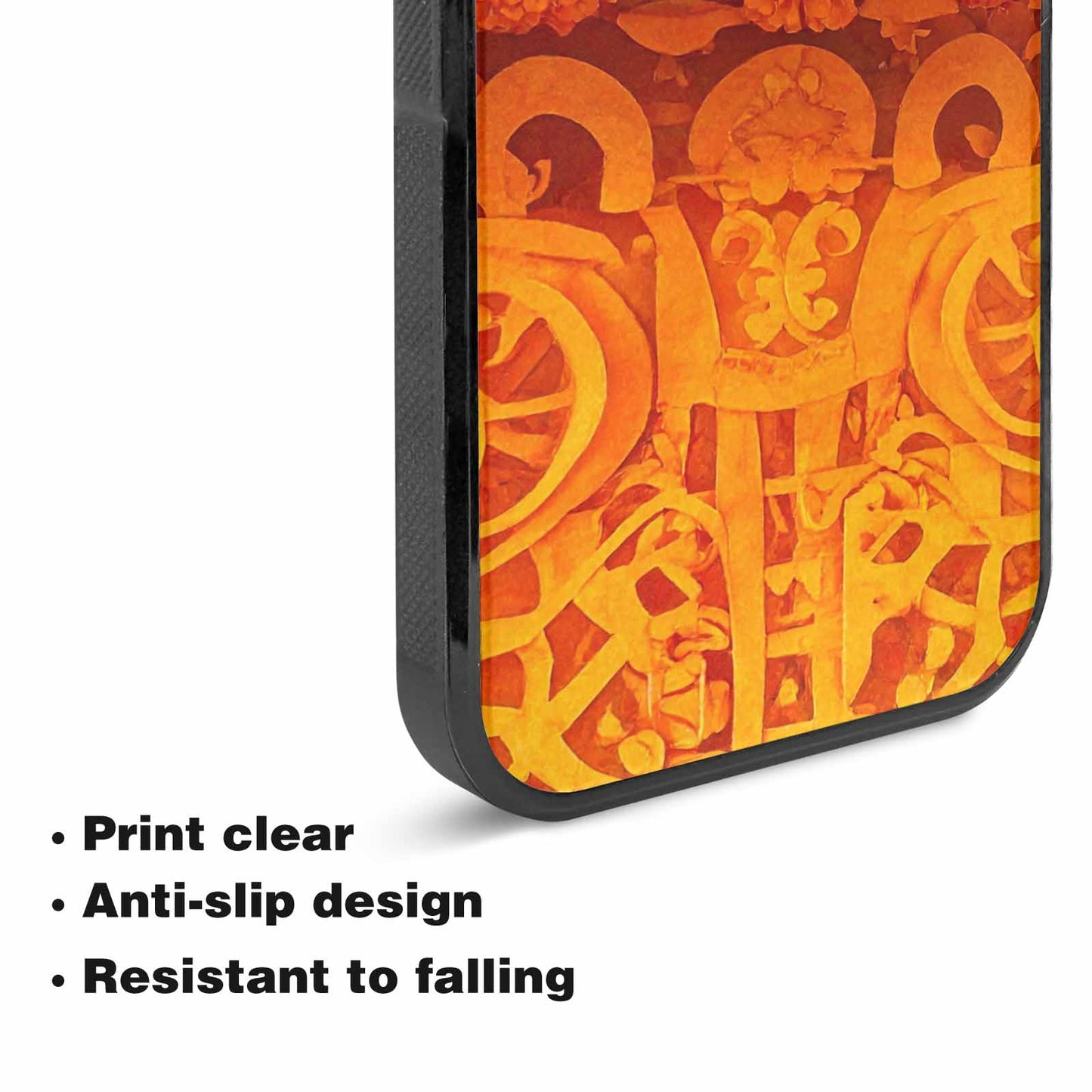 iPhone 15 Case — Marigold Day Of The Dead Marigold, Custom Art Phone Cover
