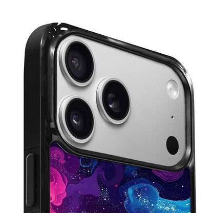 iPhone 17 Pro Case — Rose Galaxy Art Seamless Pattern Galaxy, Custom Printed Phone Case