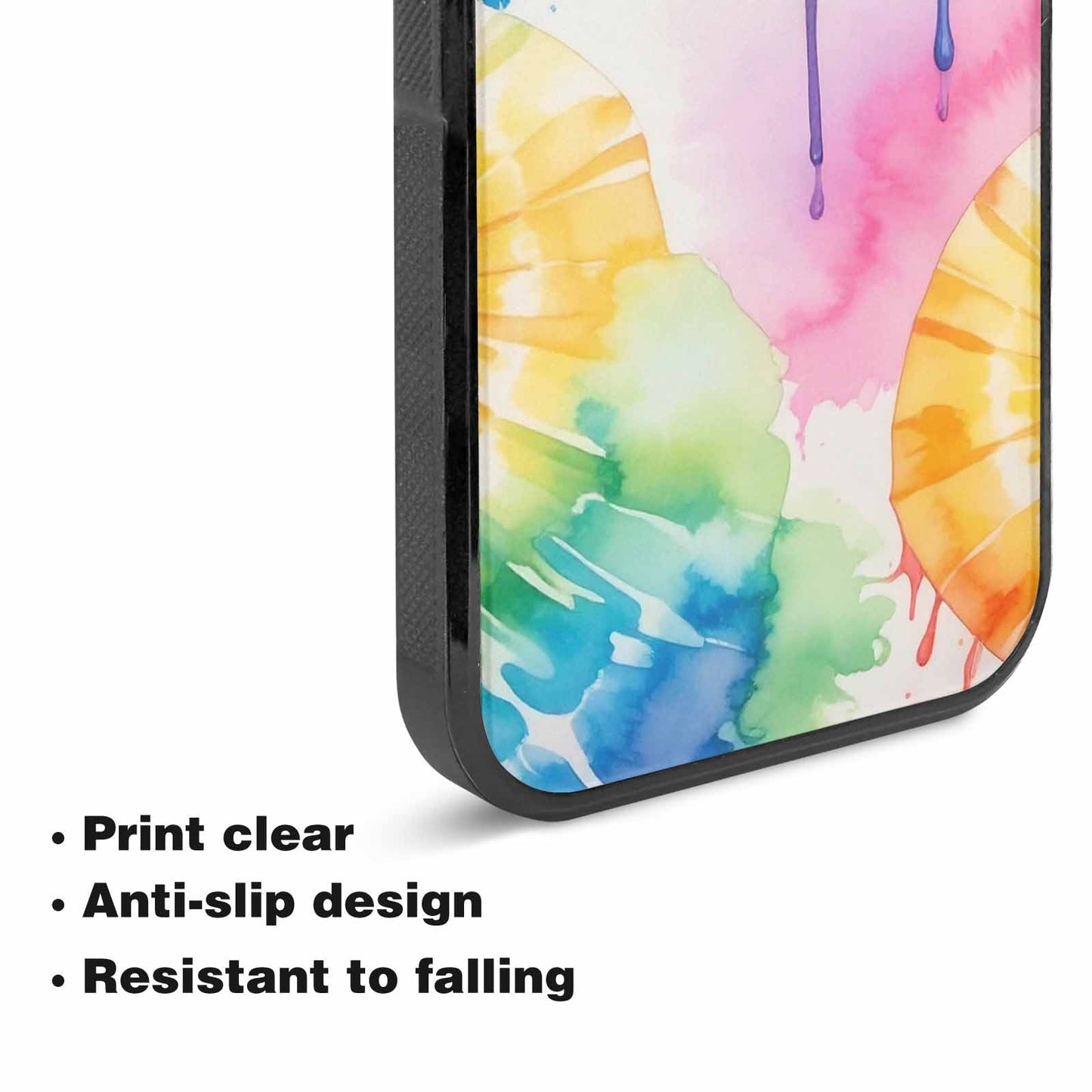 iPhone 15 Plus Case — Dripping Tie Dye Spiral, Personalized Phone Case
