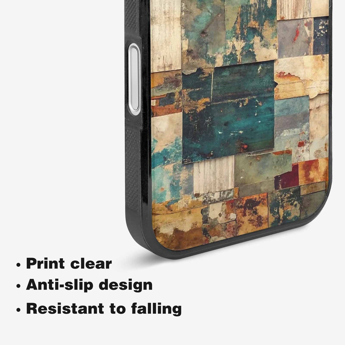 iPhone 16 Plus Case — Distressed Grunge Texture Pattern Hundreds Of, Custom Art Phone Cover