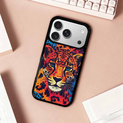 iPhone 17 Pro Case — Leopard Print Skull Seamless Pattern Gothic, Unique Phone Case Design