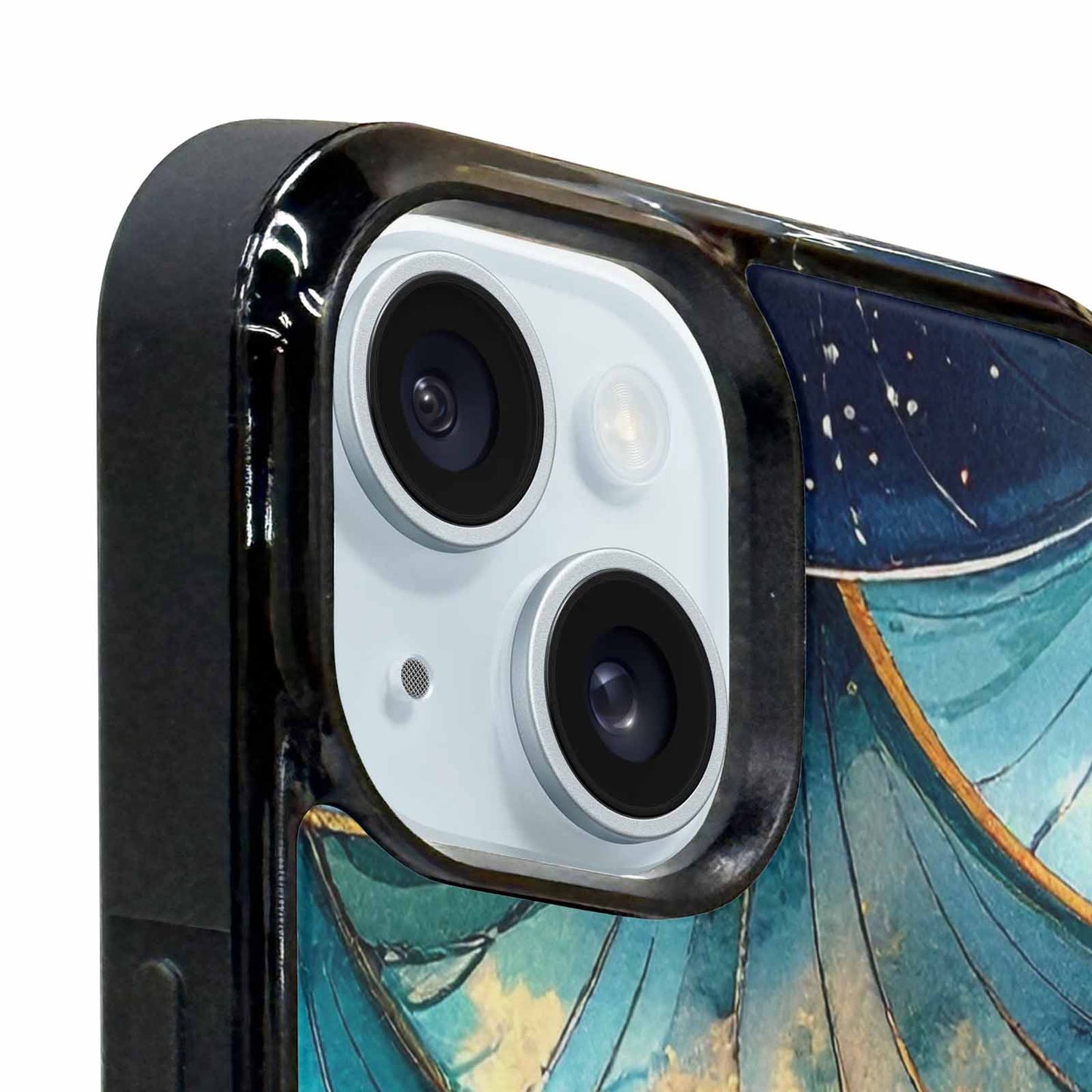 iPhone 15 Case — Mermaid Scale Art Pattern, Custom Print Case Cover