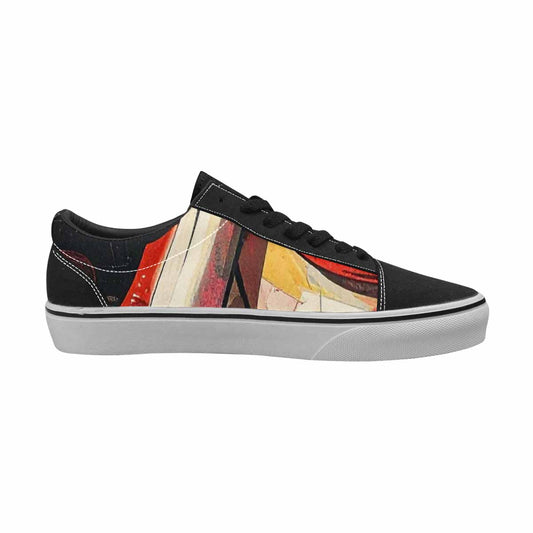 WOMEN'S Googly Cartoon Mouths Canvas Lace-Up Surreal Shoes