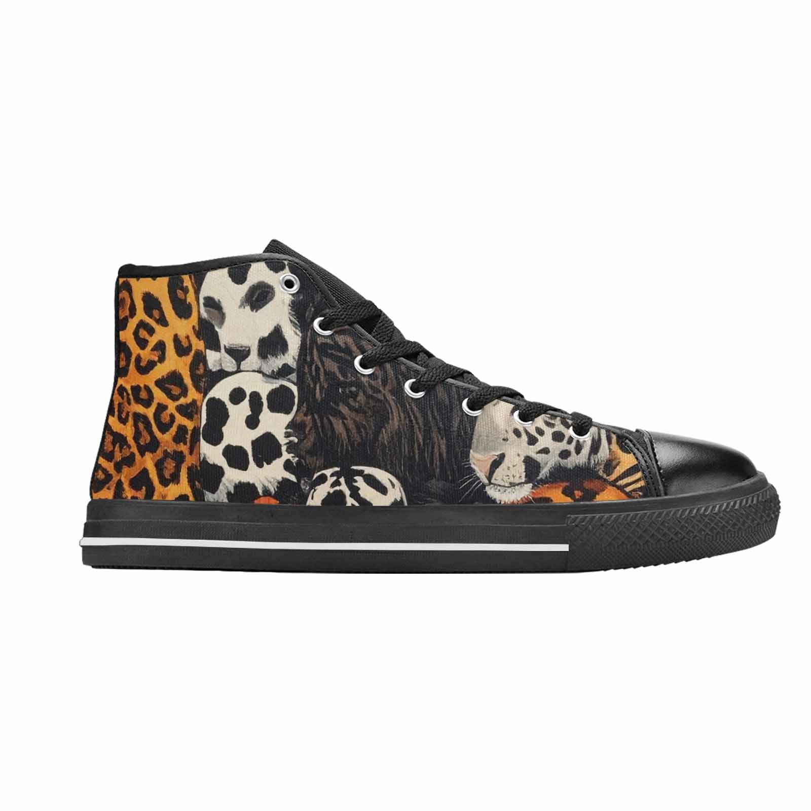MEN'S Animal Print High Top Canvas Y2K Shoes