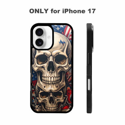iPhone 17 Case — Skull Dark Art Gothic Print Gothic, Custom Made Phone Cover
