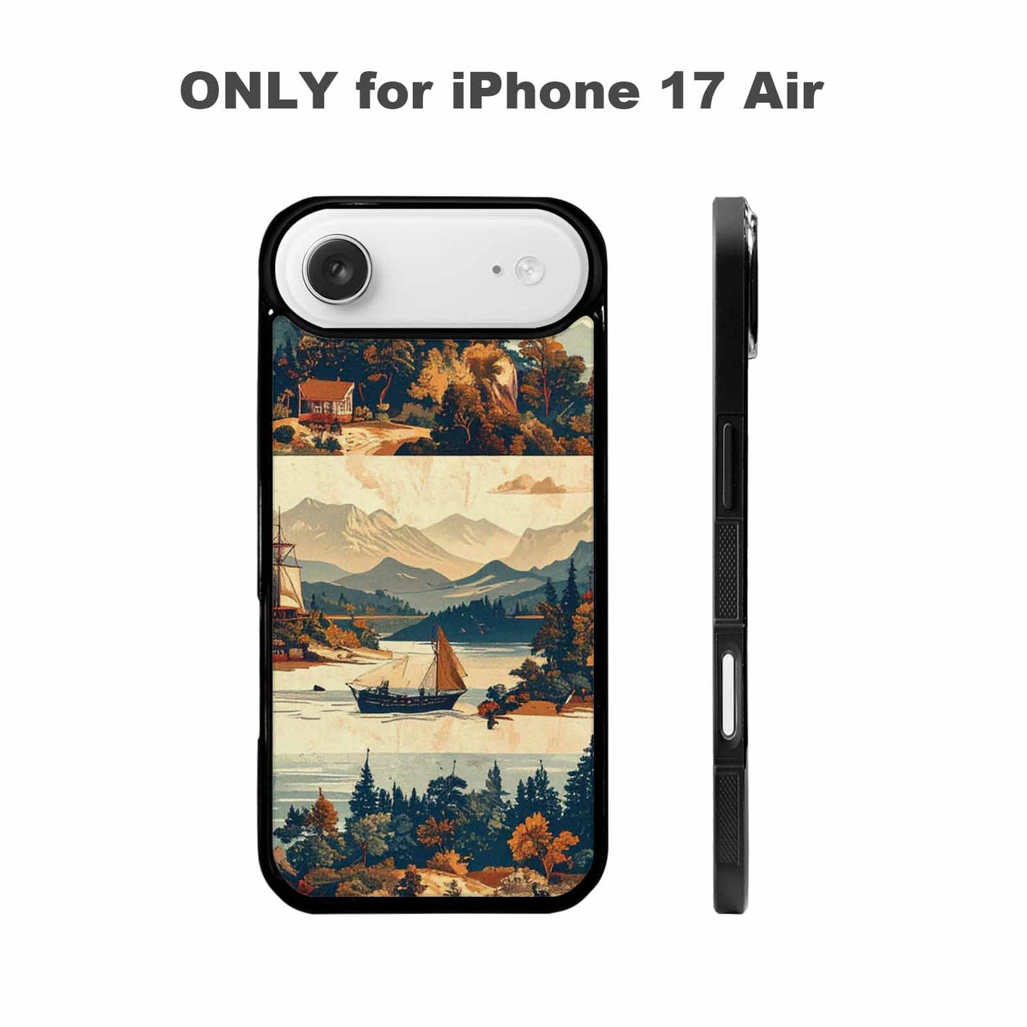 iPhone 17 Air Case — Vintage Travel Artwork Pattern Retro Vintage, Custom Designed Case Cover
