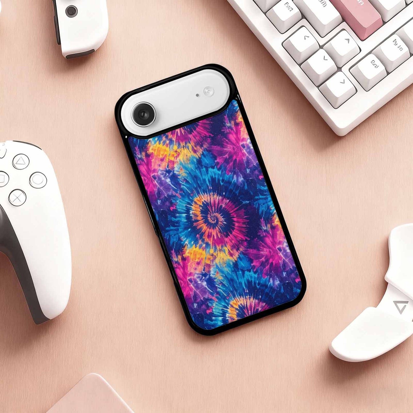 iPhone 17 Air Case — Small Tie Dye Swirl Pattern Tie, Customized Protective Case