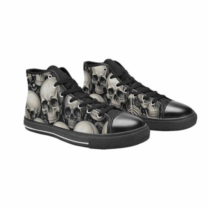 MEN'S Skulls - Classic High Top Canvas Wallpaper Art Sneakers