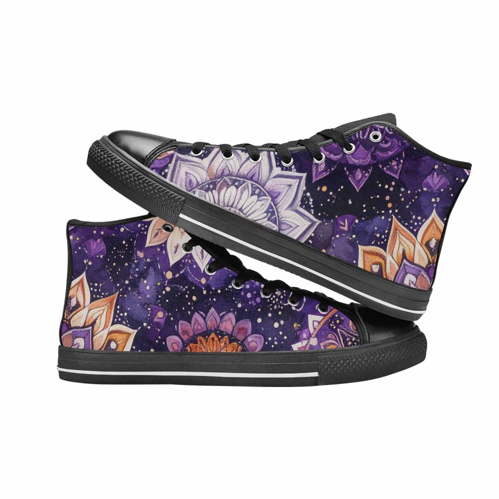 WOMEN'S Mandala High Top Canvas Cottagecore Custom Shoes