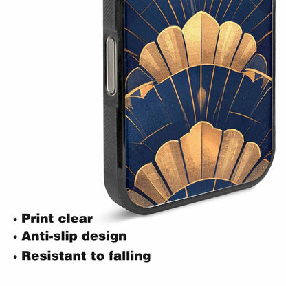 iPhone 15 Pro Max Case — Art Deco Illustration Pattern, Custom Made Phone Cover