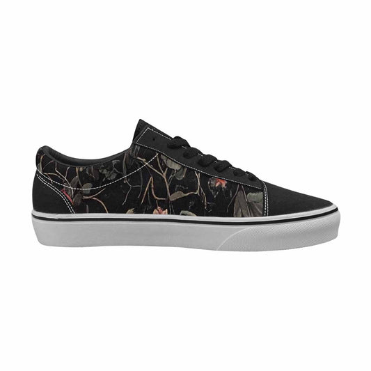 MEN'S Skulls - Roses Canvas Lace-Up Vivid Sneakers