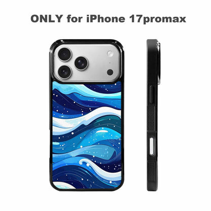 iPhone 17 Pro Max Case — Glossy Winter Wave Cartoon Cute, Custom Phone Case