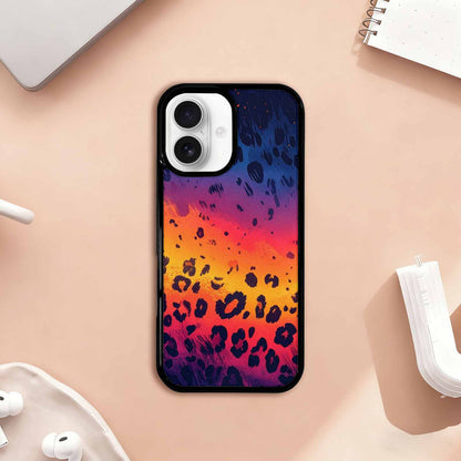 iPhone 17 Case — Leopard Print Gradient Animal Print, Custom Printed Phone Case