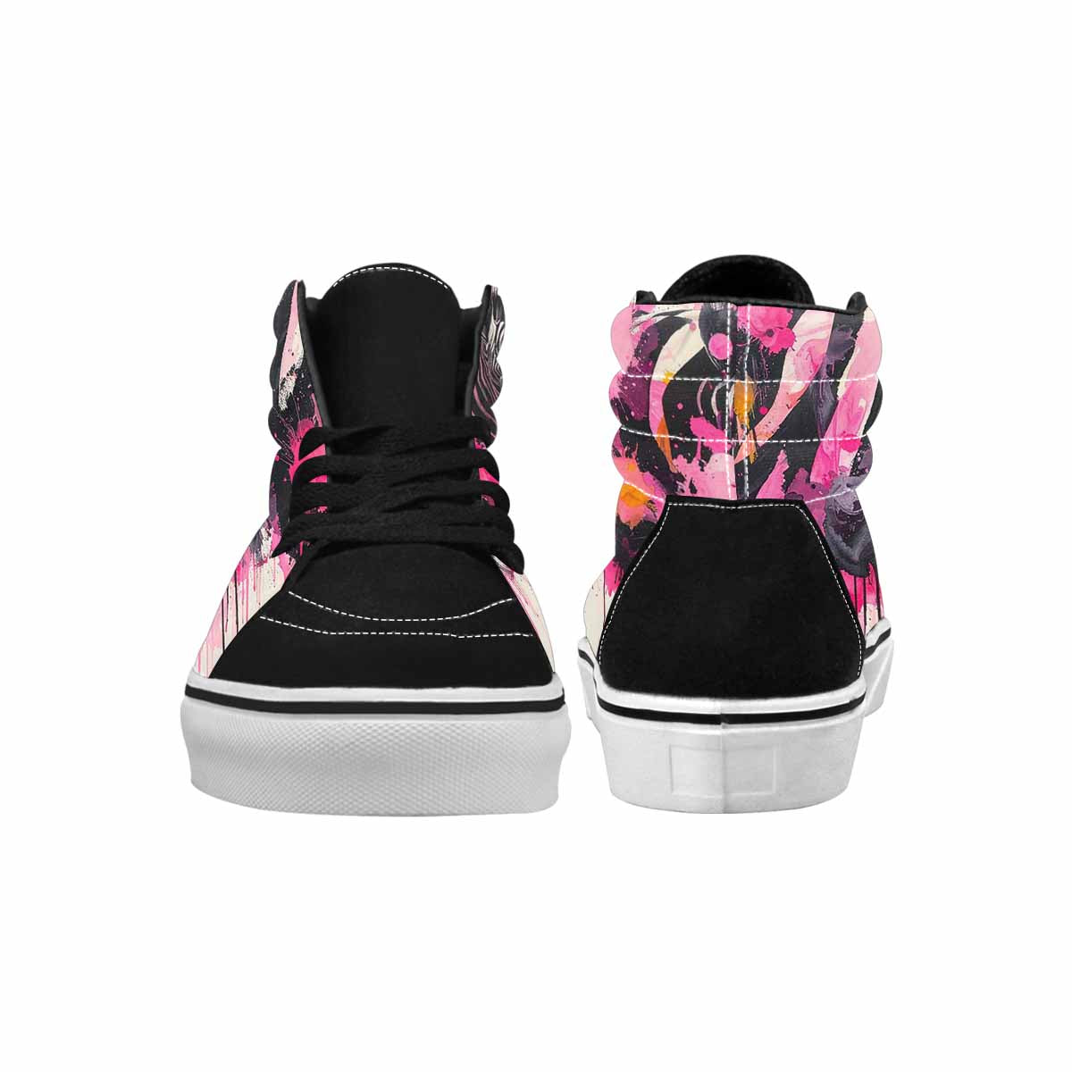MEN'S Zebra Stripe Burst High Top Canvas Dreamcore Custom Shoes