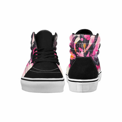 MEN'S Zebra Stripe Burst High Top Canvas Dreamcore Custom Shoes
