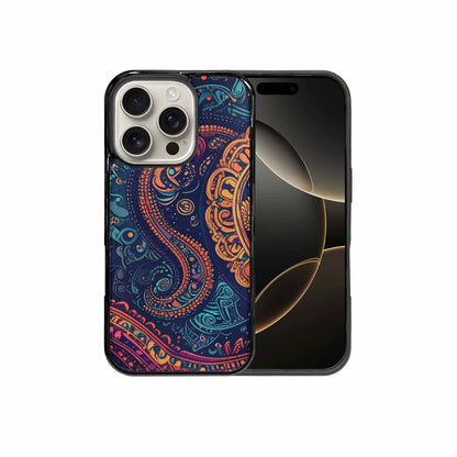 iPhone 16 Pro Case — Paisley Mandala, Custom Designed Case Cover