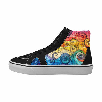 MEN'S Tie High Top Canvas Aesthetic Custom Shoes